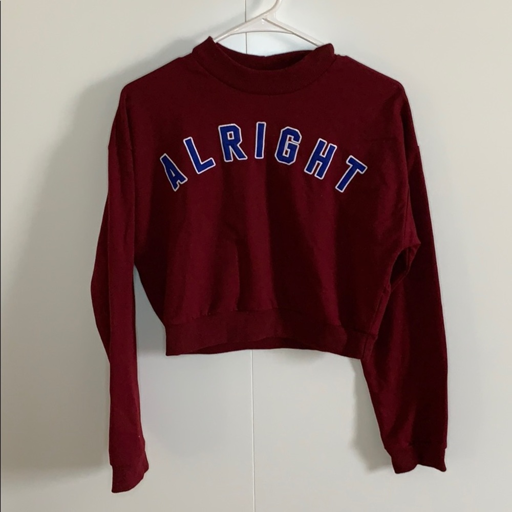 🌼3/$30🌼 F21 Alright Burgundy Mock Neck Sweater